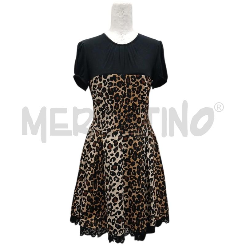 VESTITO DONNA CELYN B ANIMALIER NERO TG 44 | Mercatino dell'Usato Salerno fratte 1