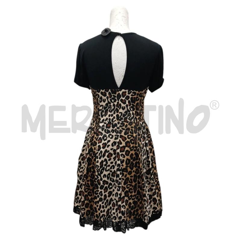 VESTITO DONNA CELYN B ANIMALIER NERO TG 44 | Mercatino dell'Usato Salerno fratte 2