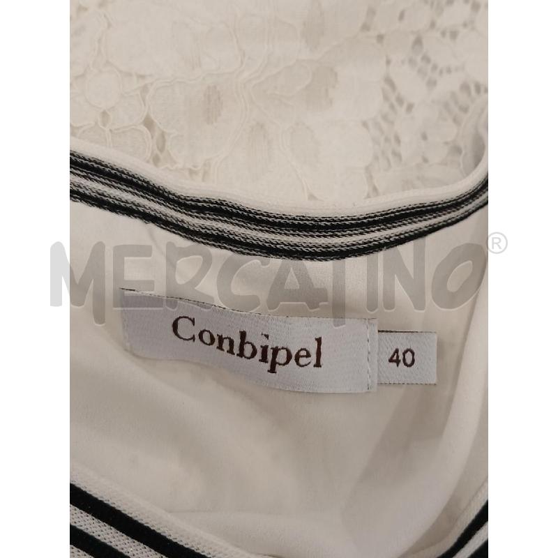 VESTITO DONNA CONBIPEL BIANCO TRAFORATO TG 40 | Mercatino dell'Usato Salerno fratte 3