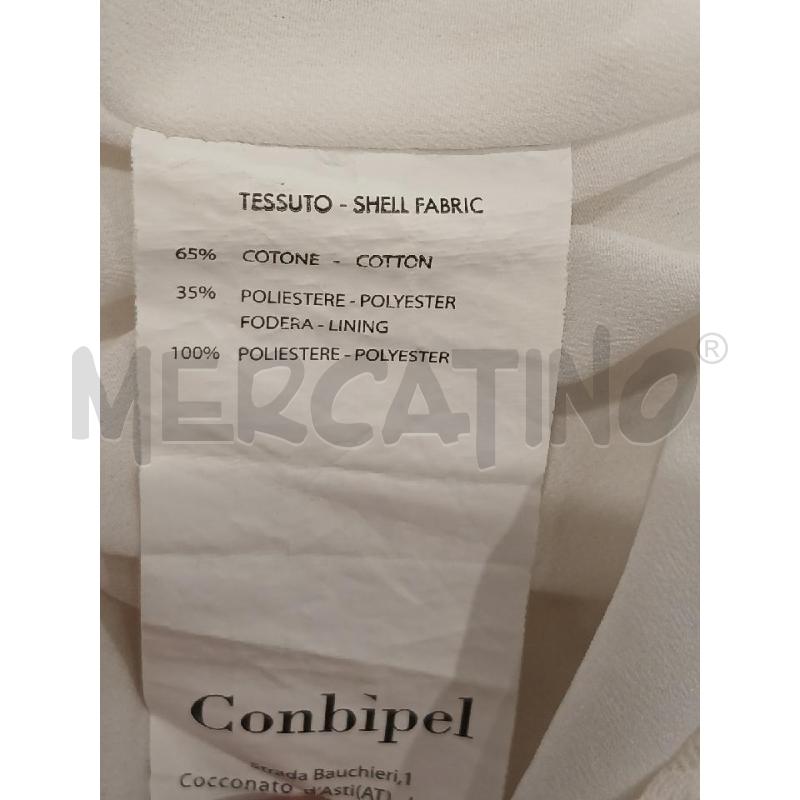 VESTITO DONNA CONBIPEL BIANCO TRAFORATO TG 40 | Mercatino dell'Usato Salerno fratte 4