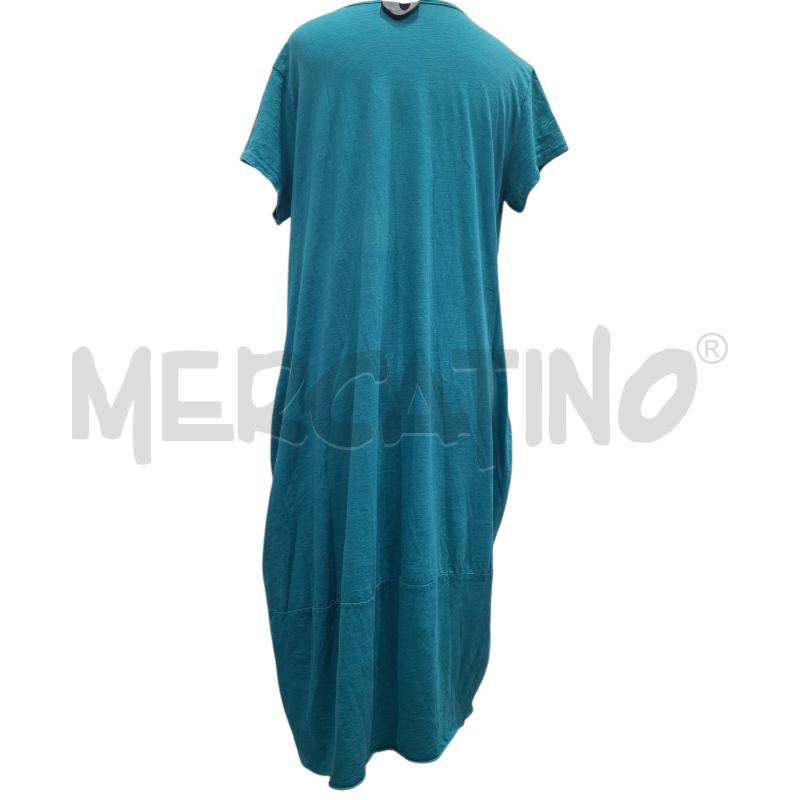 VESTITO DONNA CORTE DEGLI ARANCI TURCHESE TG.U | Mercatino dell'Usato Salerno fratte 2