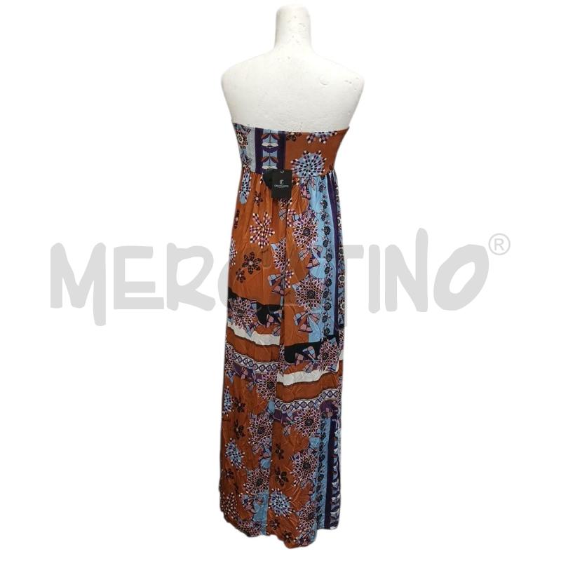 VESTITO DONNA CRISTINA EFFE FANT MARRONE VIOLA AZZURRA NUOVO CARTELLINATO | Mercatino dell'Usato Salerno fratte 2