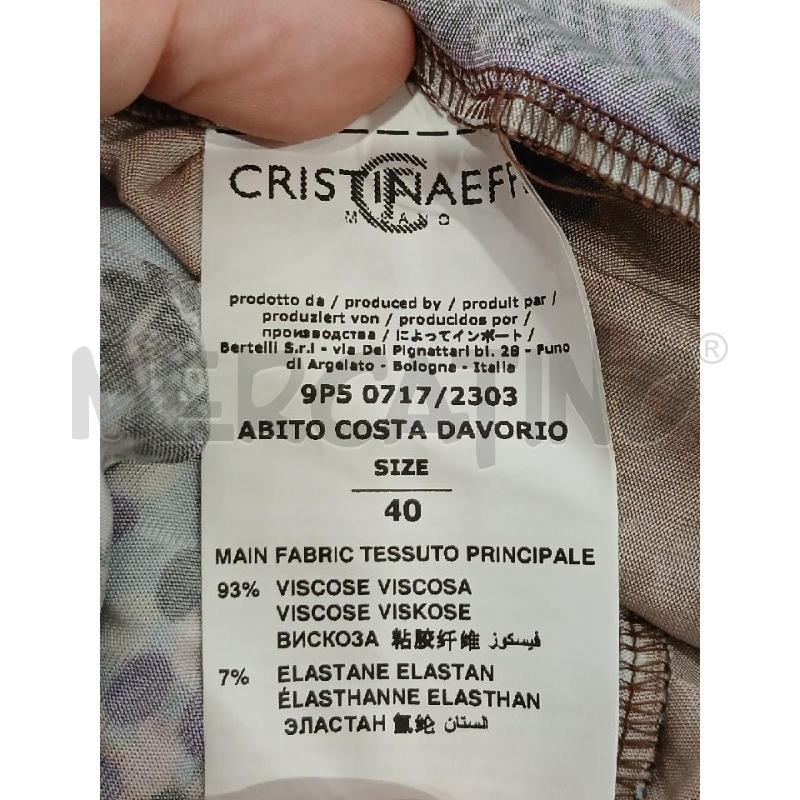 VESTITO DONNA CRISTINA EFFE FANT MARRONE VIOLA AZZURRA NUOVO CARTELLINATO | Mercatino dell'Usato Salerno fratte 4
