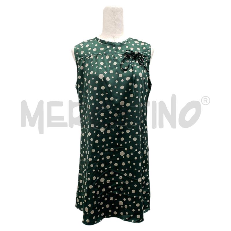 VESTITO DONNA DENNY ROSE VERDE POIS BIANCHI | Mercatino dell'Usato Salerno fratte 1