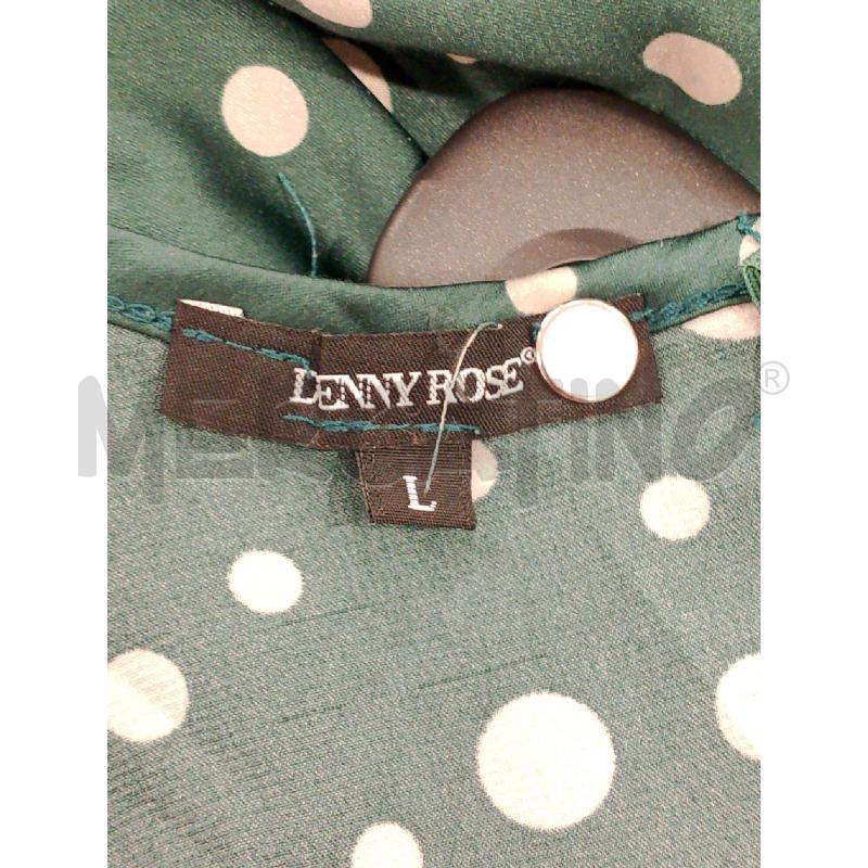 VESTITO DONNA DENNY ROSE VERDE POIS BIANCHI | Mercatino dell'Usato Salerno fratte 3