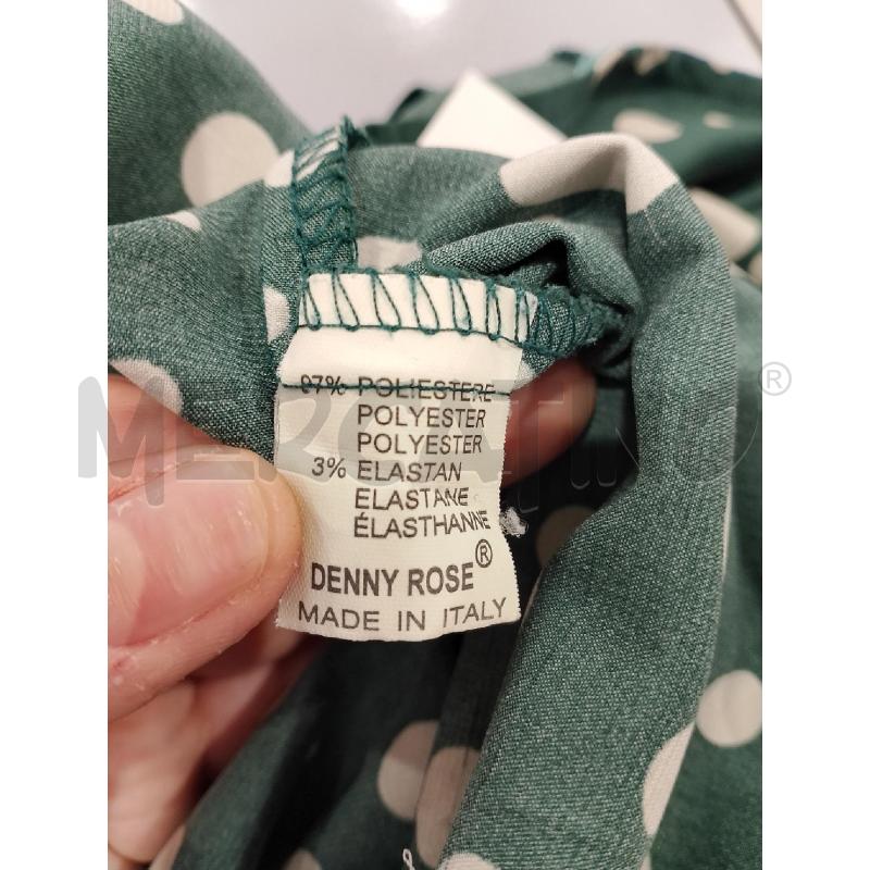 VESTITO DONNA DENNY ROSE VERDE POIS BIANCHI | Mercatino dell'Usato Salerno fratte 4