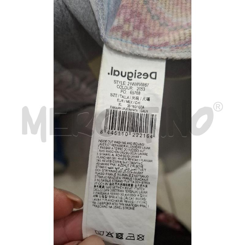 VESTITO DONNA DESIGUAL FANT JEANSATA PITONATA E A FIORI | Mercatino dell'Usato Salerno fratte 4
