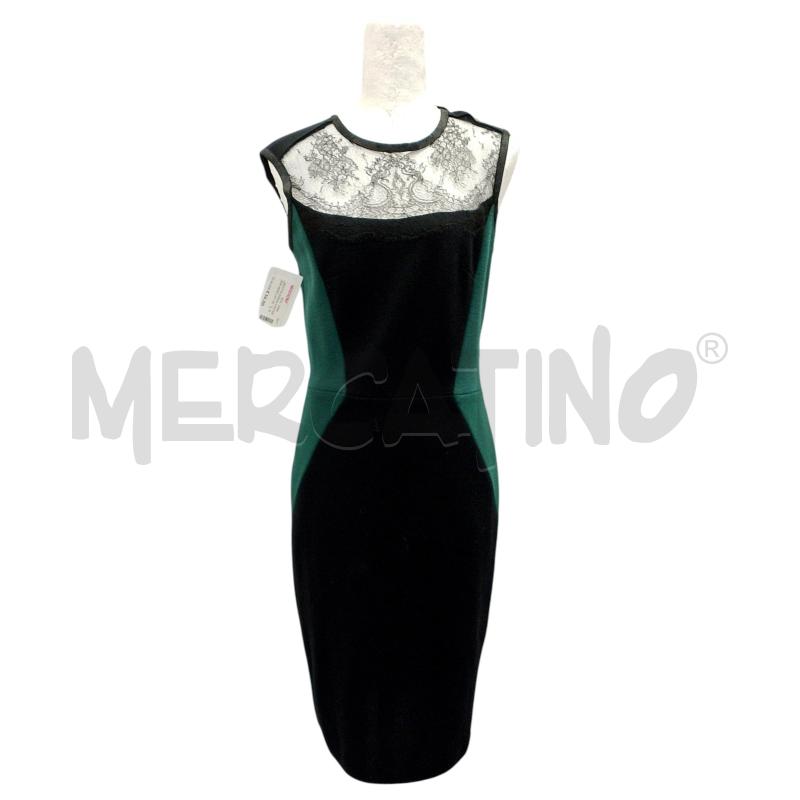 VESTITO DONNA D EXTERIOR NERO LATI VERDI | Mercatino dell'Usato Salerno fratte 1