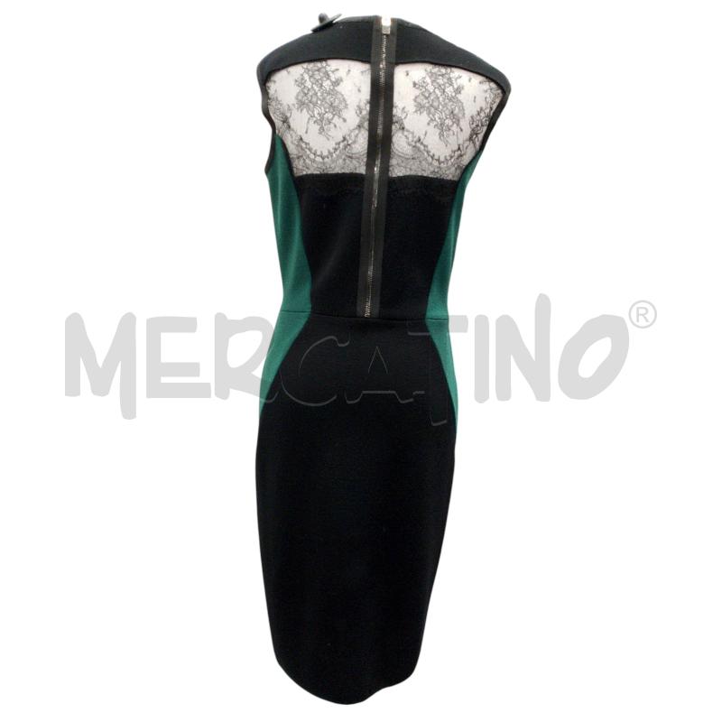 VESTITO DONNA D EXTERIOR NERO LATI VERDI | Mercatino dell'Usato Salerno fratte 2