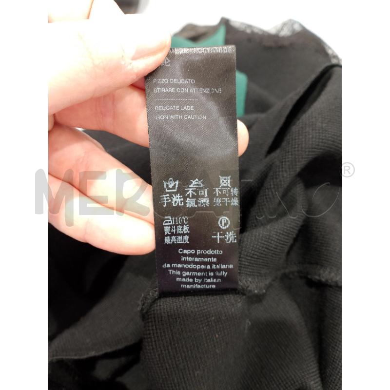 VESTITO DONNA D EXTERIOR NERO LATI VERDI | Mercatino dell'Usato Salerno fratte 5