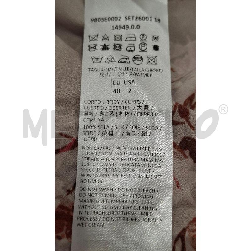 VESTITO DONNA ELEVENTY ROSA FANT. FIORI TG.40 | Mercatino dell'Usato Salerno fratte 4