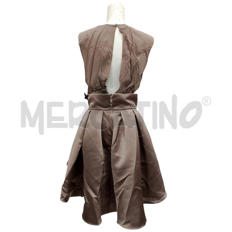 VESTITO DONNA ELISABETTA FRANCHI MARRONE/TORTORA LUCIDO | Mercatino dell'Usato Salerno fratte 2
