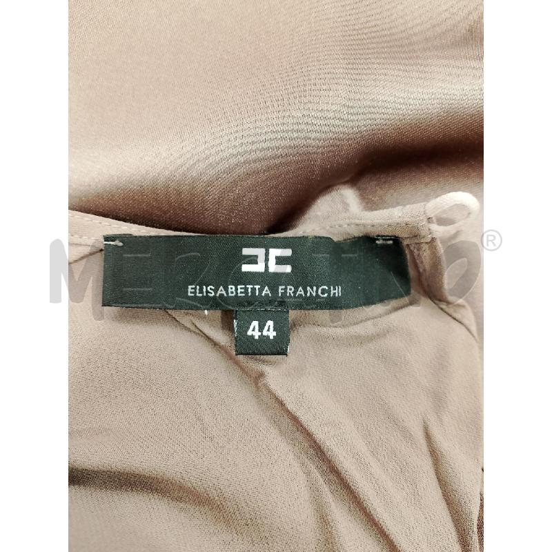 VESTITO DONNA ELISABETTA FRANCHI MARRONE/TORTORA LUCIDO | Mercatino dell'Usato Salerno fratte 3