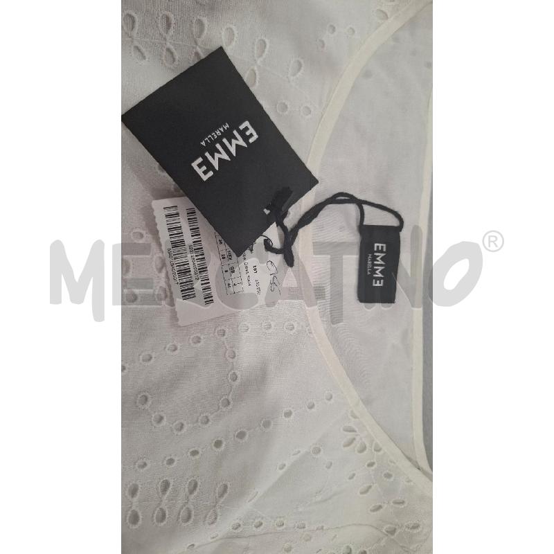 VESTITO DONNA EMME MARELLA BIANCO TRAF. CART. | Mercatino dell'Usato Salerno fratte 4