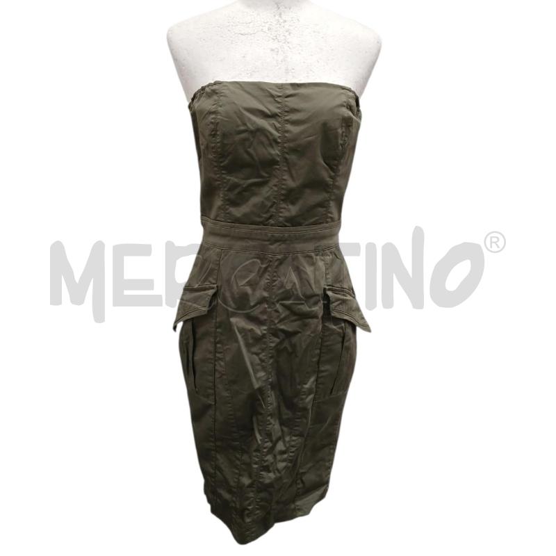 VESTITO DONNA FRACOMINA VERDE MILITARE | Mercatino dell'Usato Salerno fratte 1