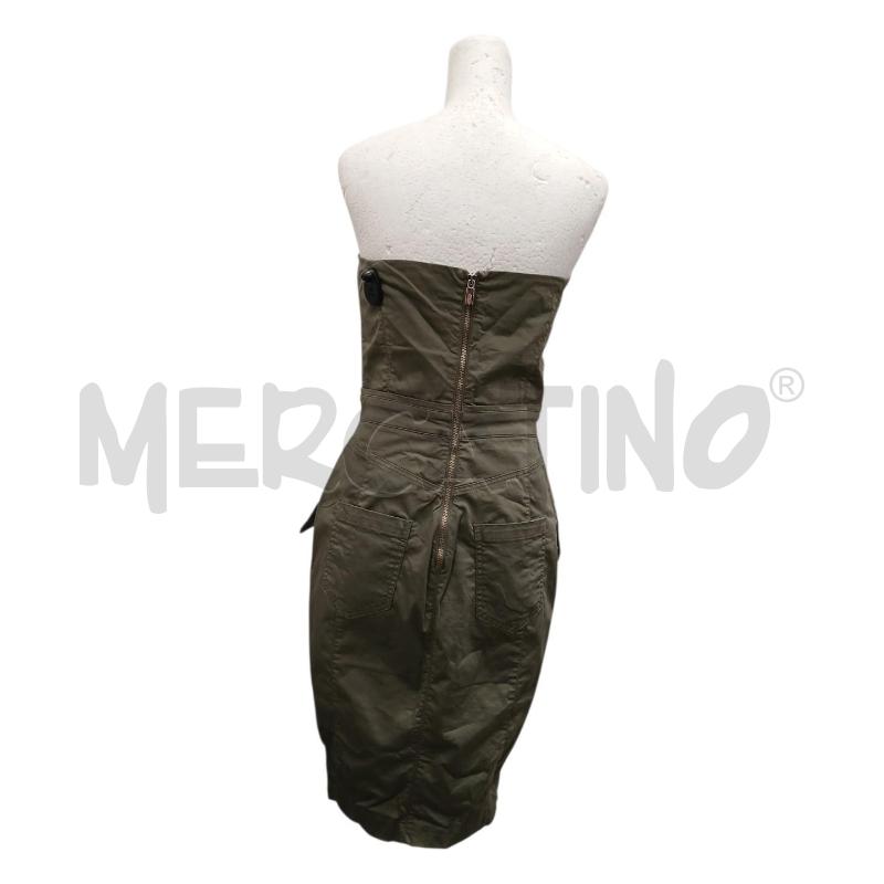 VESTITO DONNA FRACOMINA VERDE MILITARE | Mercatino dell'Usato Salerno fratte 2