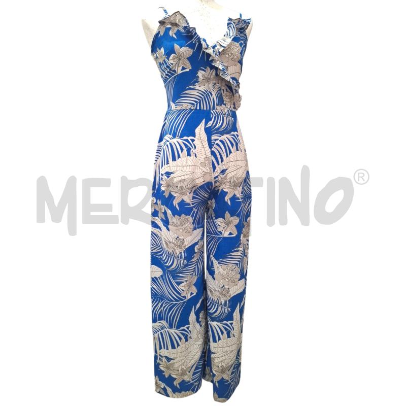 VESTITO DONNA GUESS A PANTALONE CELESTE FANT. BIANCA BEIGE | Mercatino dell'Usato Salerno fratte 1
