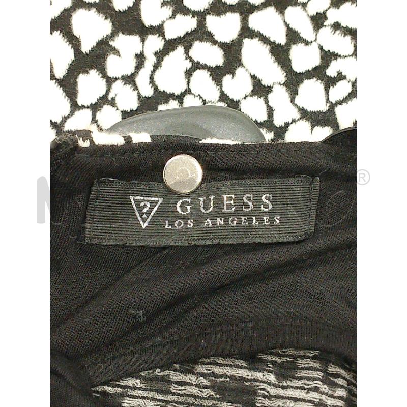VESTITO DONNA GUESS FANTASIA NERA BIANCA | Mercatino dell'Usato Salerno fratte 3