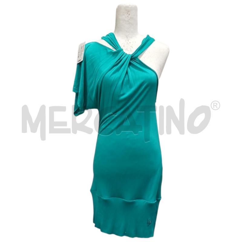 VESTITO DONNA GUESS VERDE LUCIDO | Mercatino dell'Usato Salerno fratte 1