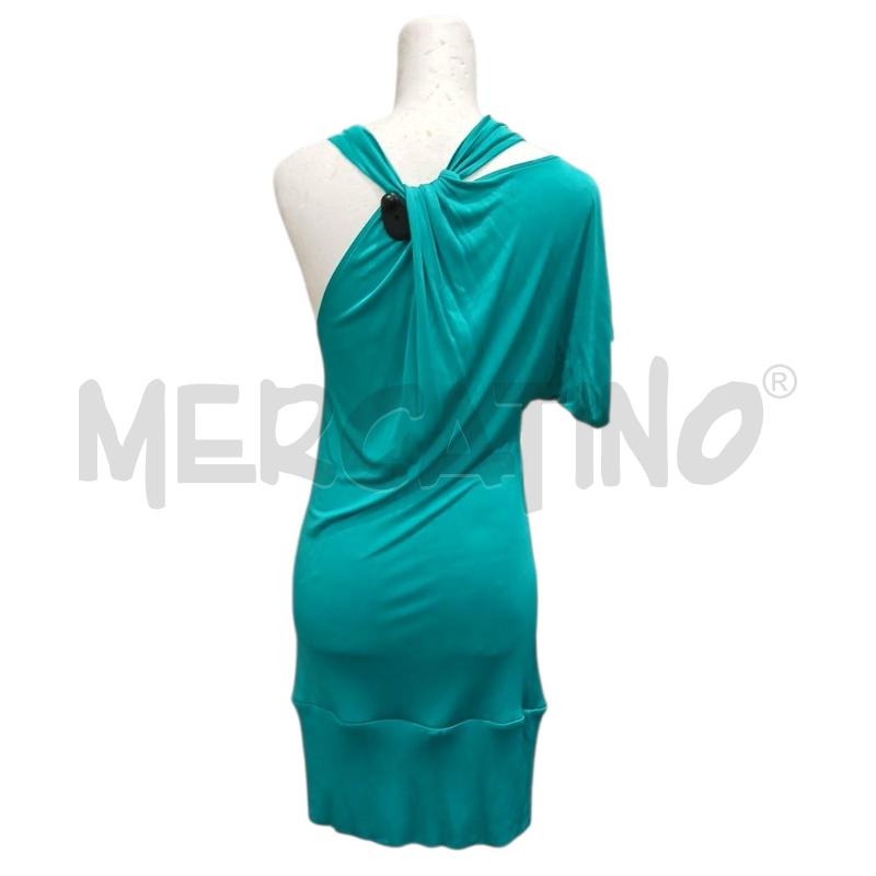 VESTITO DONNA GUESS VERDE LUCIDO | Mercatino dell'Usato Salerno fratte 2