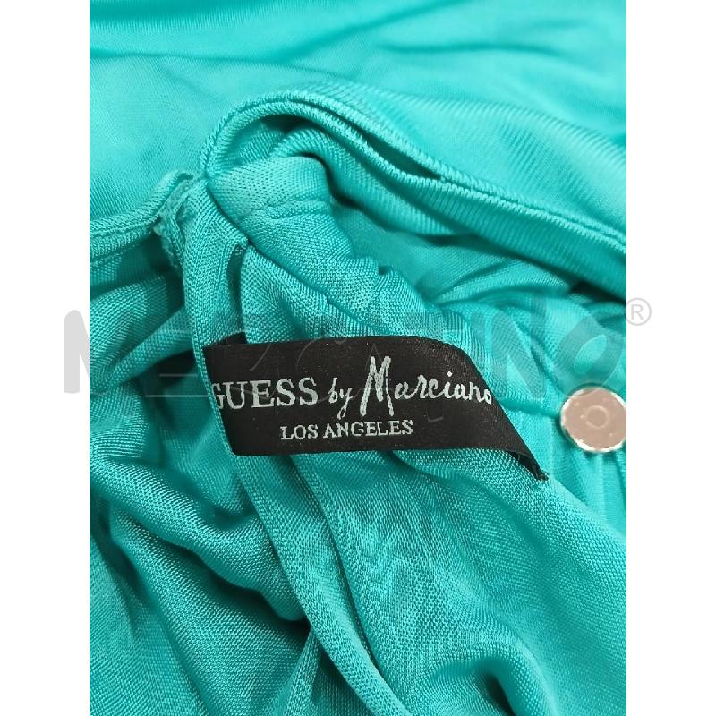 VESTITO DONNA GUESS VERDE LUCIDO | Mercatino dell'Usato Salerno fratte 3