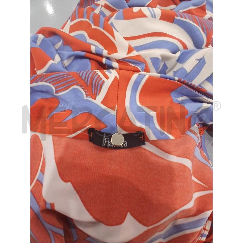 VESTITO DONNA HANITA FANT. MARRONE CELESTE BIANCO TG.S | Mercatino dell'Usato Salerno fratte 3