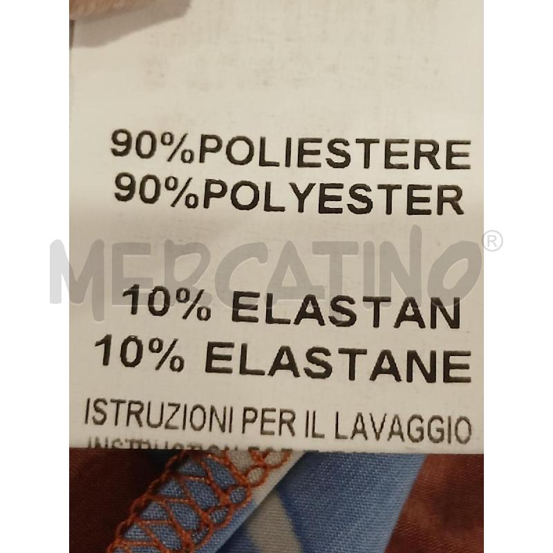 VESTITO DONNA HANITA FANT. MARRONE CELESTE BIANCO TG.S | Mercatino dell'Usato Salerno fratte 5