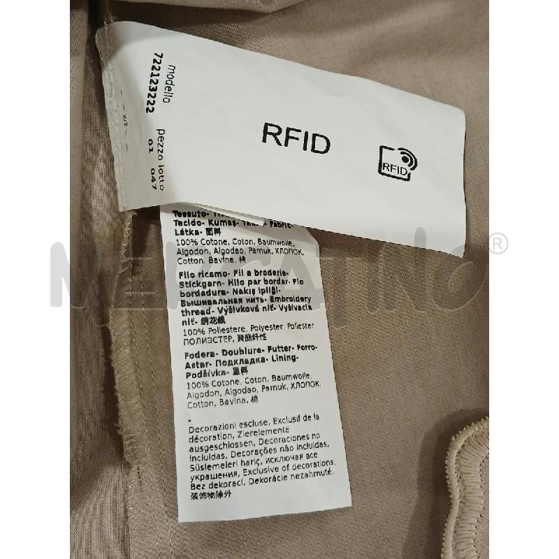 VESTITO DONNA IBLUES BEIGE MOT. TRAFORATO A FIORI COTONE | Mercatino dell'Usato Salerno fratte 4