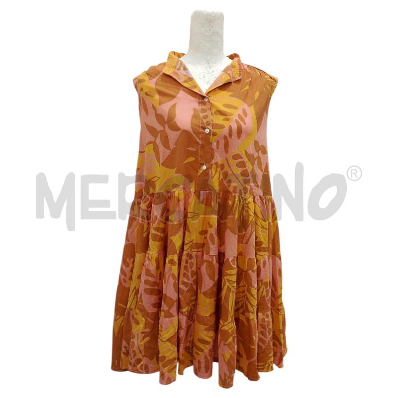 VESTITO DONNA IMPERIAL ARANCIO/MARRONE/GIALLO | Mercatino dell'Usato Salerno fratte 1