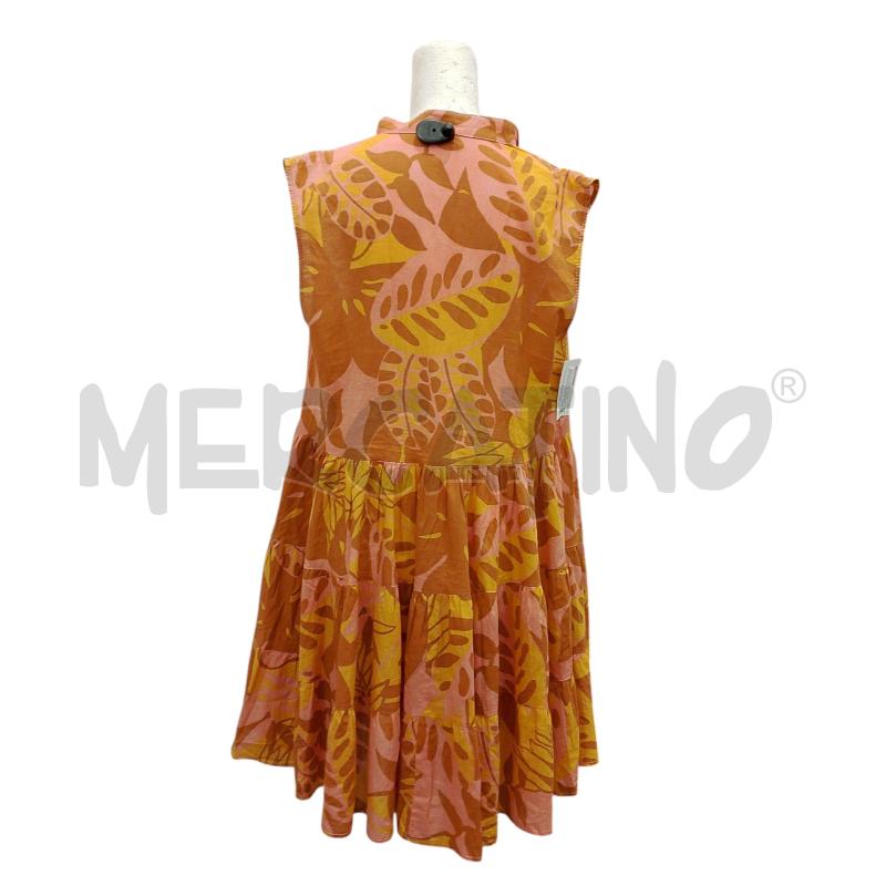 VESTITO DONNA IMPERIAL ARANCIO/MARRONE/GIALLO | Mercatino dell'Usato Salerno fratte 2