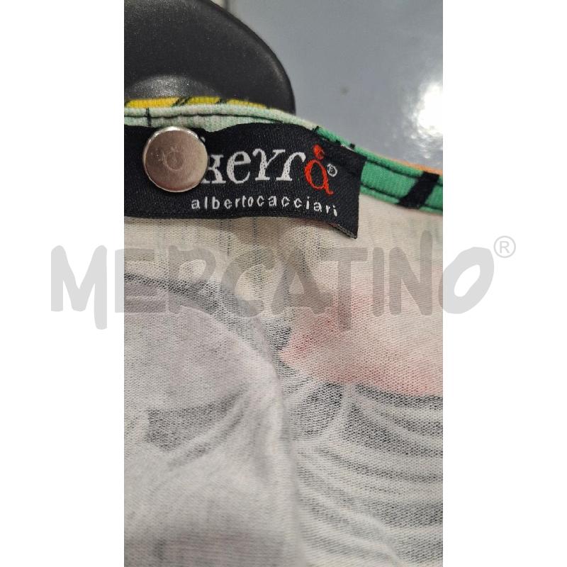 VESTITO DONNA KEYRA' ALBERTO CACCIARI FANT. TROPICALE TG. M OVER | Mercatino dell'Usato Salerno fratte 3