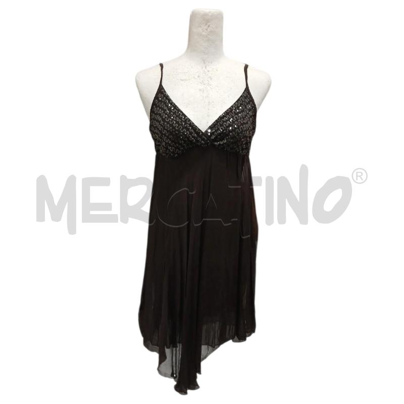 VESTITO DONNA KING KONG MARRONE 100X100 SETA | Mercatino dell'Usato Salerno fratte 1