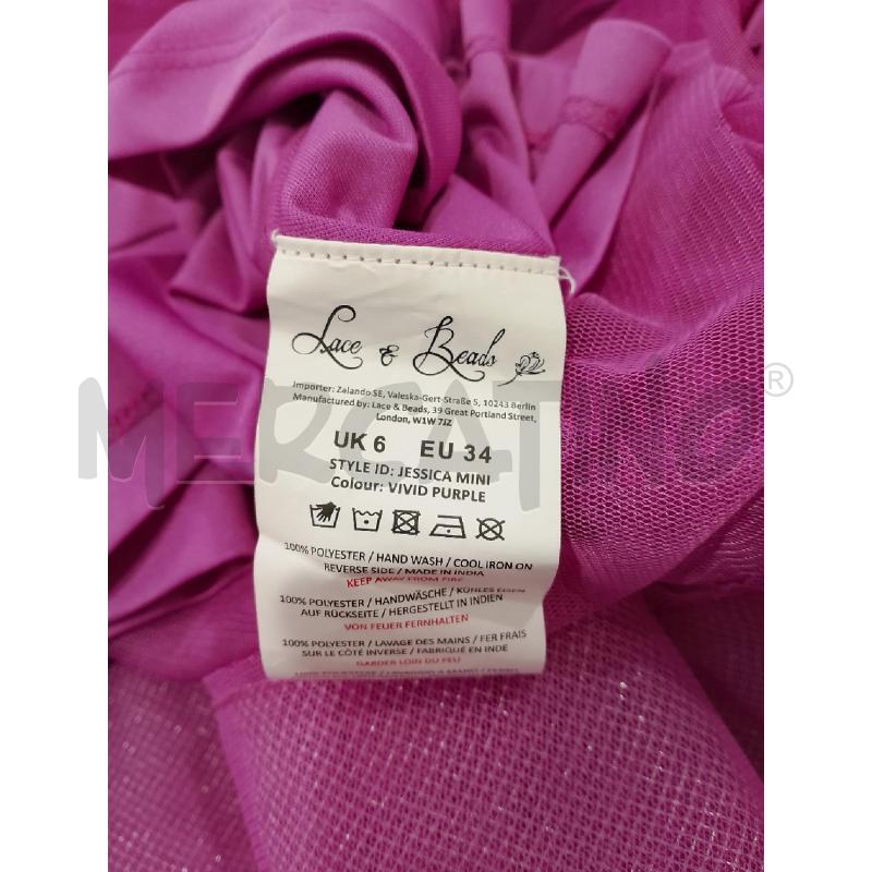 VESTITO DONNA LACE & BEADS FUCSIA | Mercatino dell'Usato Salerno fratte 3