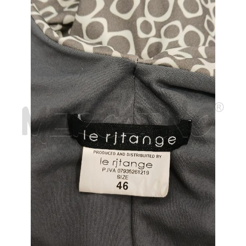VESTITO DONNA LE RJTANGE GRIGIO FANT BIANCA TG 46 | Mercatino dell'Usato Salerno fratte 3
