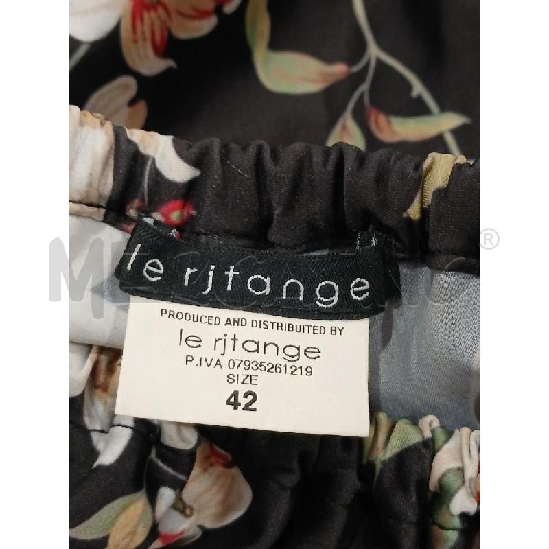 VESTITO DONNA LE RJTANGE NERO FIORI TG 42 | Mercatino dell'Usato Salerno fratte 3