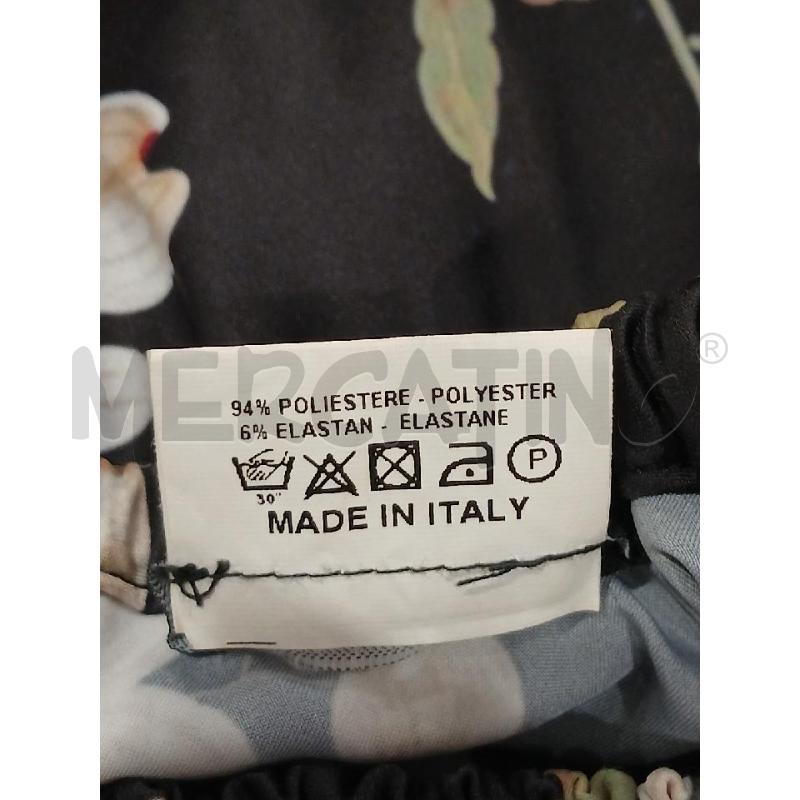 VESTITO DONNA LE RJTANGE NERO FIORI TG 42 | Mercatino dell'Usato Salerno fratte 4