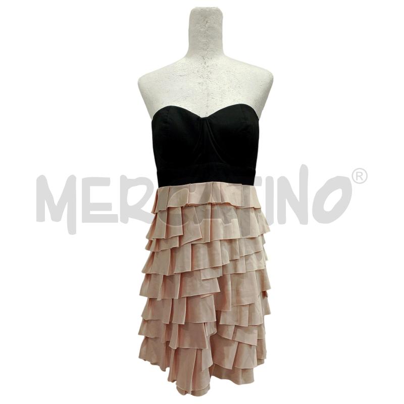 VESTITO DONNA LIPSY FASCIA NERA SOTTI VOLANT ROSA TG.42/44 | Mercatino dell'Usato Salerno fratte 1