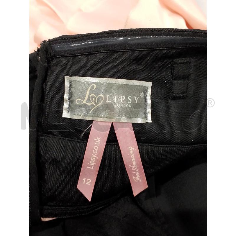 VESTITO DONNA LIPSY FASCIA NERA SOTTI VOLANT ROSA TG.42/44 | Mercatino dell'Usato Salerno fratte 3