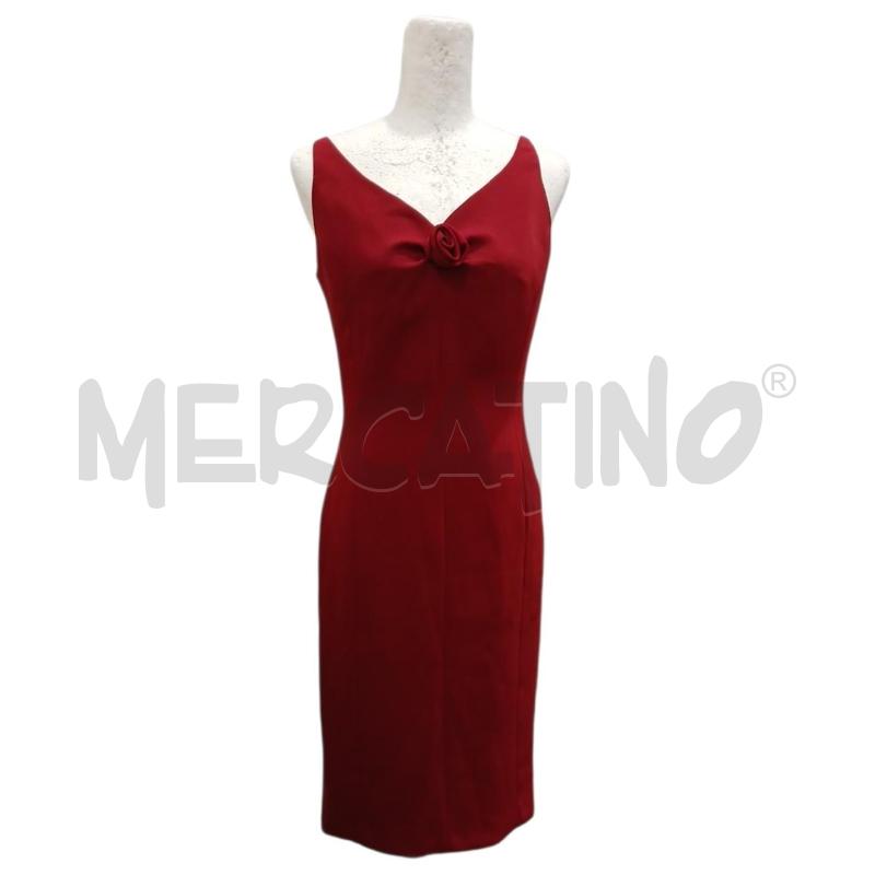 VESTITO DONNA LIST ROSSO ROSA IN PETTO | Mercatino dell'Usato Salerno fratte 1