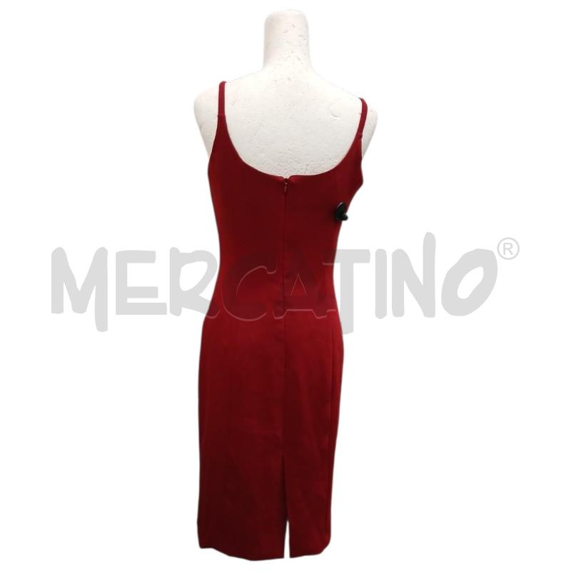 VESTITO DONNA LIST ROSSO ROSA IN PETTO | Mercatino dell'Usato Salerno fratte 2
