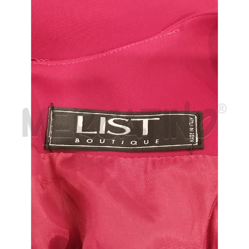 VESTITO DONNA LIST ROSSO ROSA IN PETTO | Mercatino dell'Usato Salerno fratte 3
