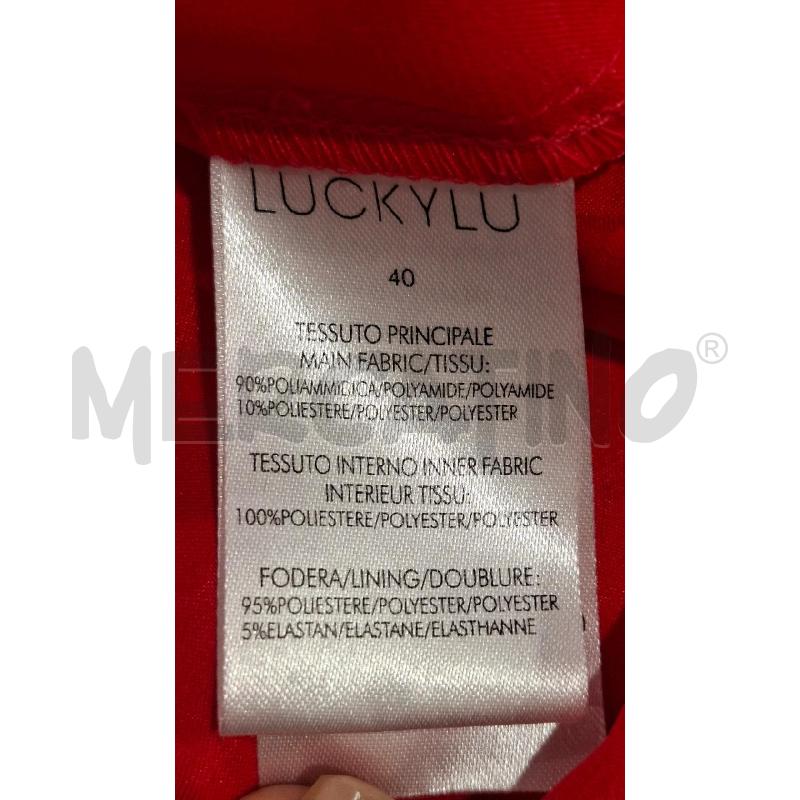 VESTITO DONNA LUCKYLU ROSA TRAFORATO A FIORI | Mercatino dell'Usato Salerno fratte 4