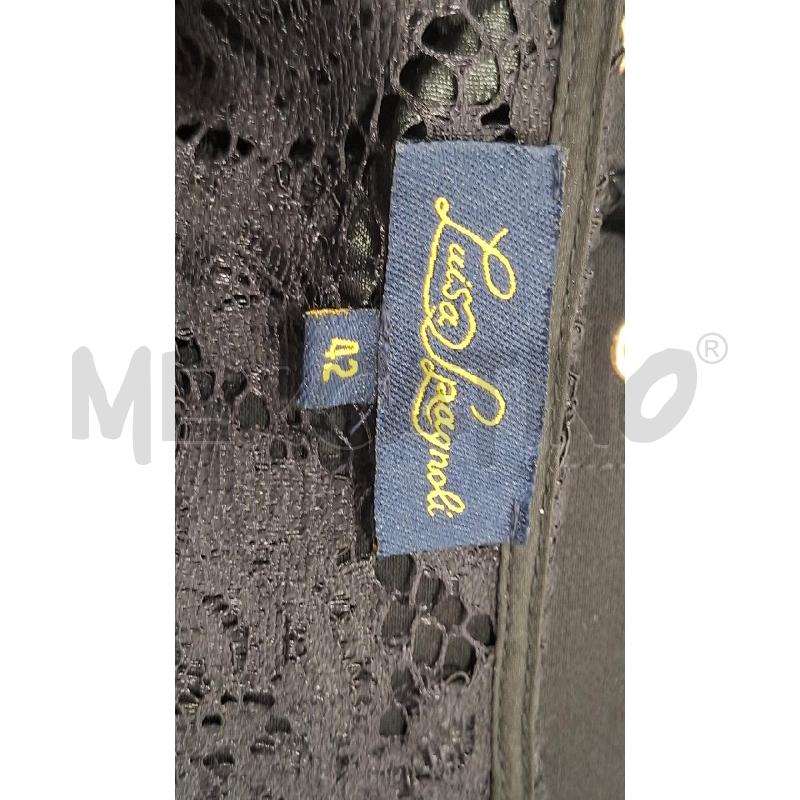 VESTITO DONNA LUISA SPAGNOLI NERO MANICHE E COLLO TRAFORATI | Mercatino dell'Usato Salerno fratte 3