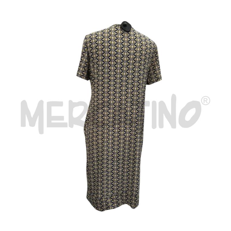 VESTITO DONNA MARA CAROL FANT. ASTRATTA BLU BEIGE GIALLA | Mercatino dell'Usato Salerno fratte 2