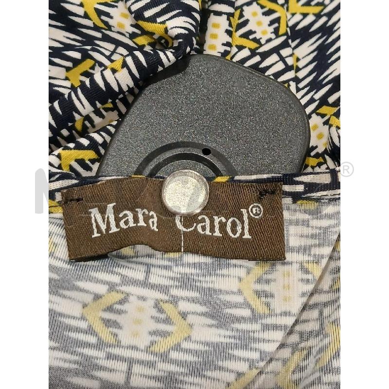 VESTITO DONNA MARA CAROL FANT. ASTRATTA BLU BEIGE GIALLA | Mercatino dell'Usato Salerno fratte 3