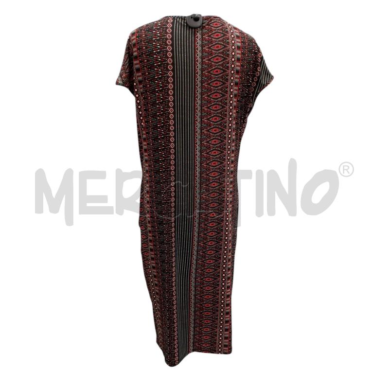 VESTITO DONNA MARA CAROL NERO FANTASIA ROSSA | Mercatino dell'Usato Salerno fratte 2