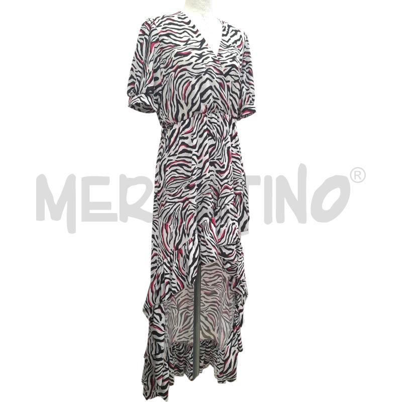 VESTITO DONNA MARC ELLIS ZEBRATO AVANTI CORTO E DIETRO LUNGO | Mercatino dell'Usato Salerno fratte 1