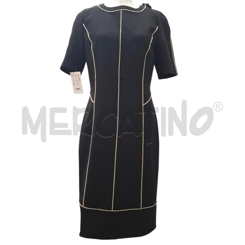 VESTITO DONNA MARELLA SARTORIA NERO RICH. BEIGE TG. 44 | Mercatino dell'Usato Salerno fratte 1