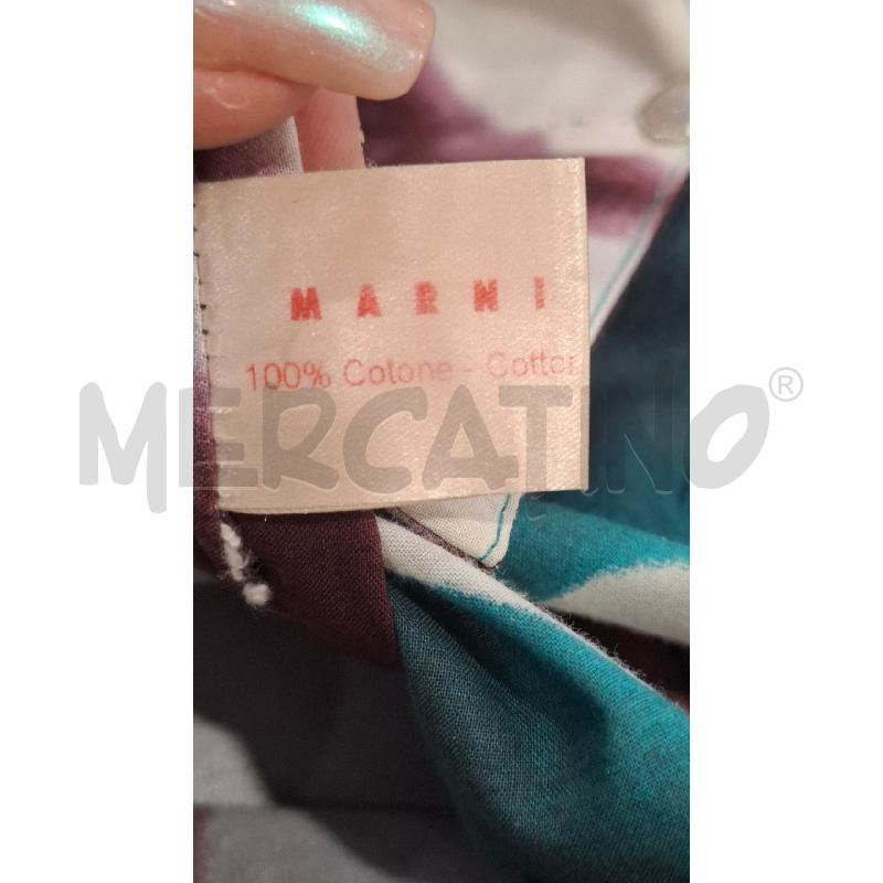 VESTITO DONNA MARNI FANT. VERDE BIANCA MARRONE TG. 42 | Mercatino dell'Usato Salerno fratte 4