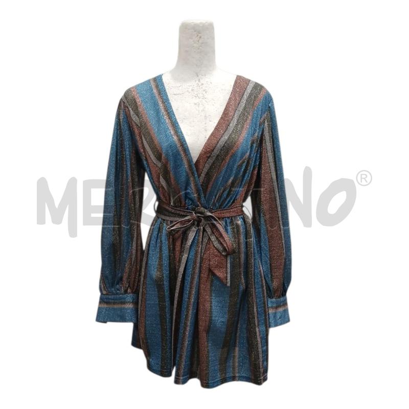 VESTITO DONNA MOOHY AZZURRO ARANCIO BRILLANTINATO | Mercatino dell'Usato Salerno fratte 1